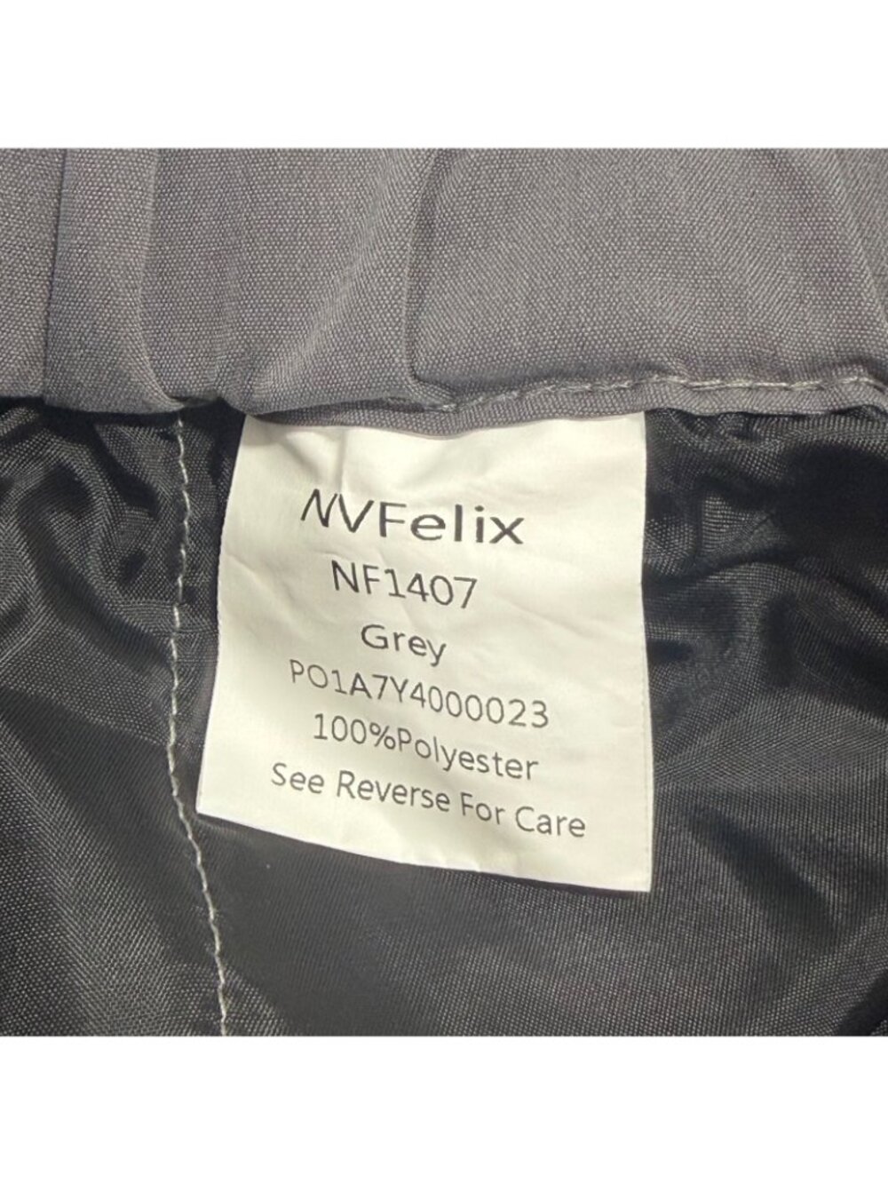 NVFelix Women’s Parachute Pants XL Gray Wide Leg Drawstring Utility NWT - Picture 5 of 9